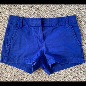 J. Crew 3” Chino Shorts (cobalt blue)